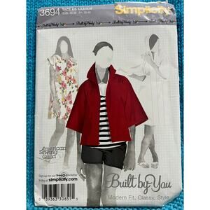 McCalls 3694 Sewing pattern dress mini dress hoodie size 4 6 8 10 12